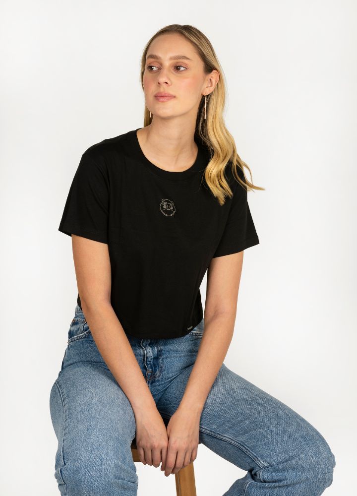 Playera estrecha y acanalada para mujer Classics