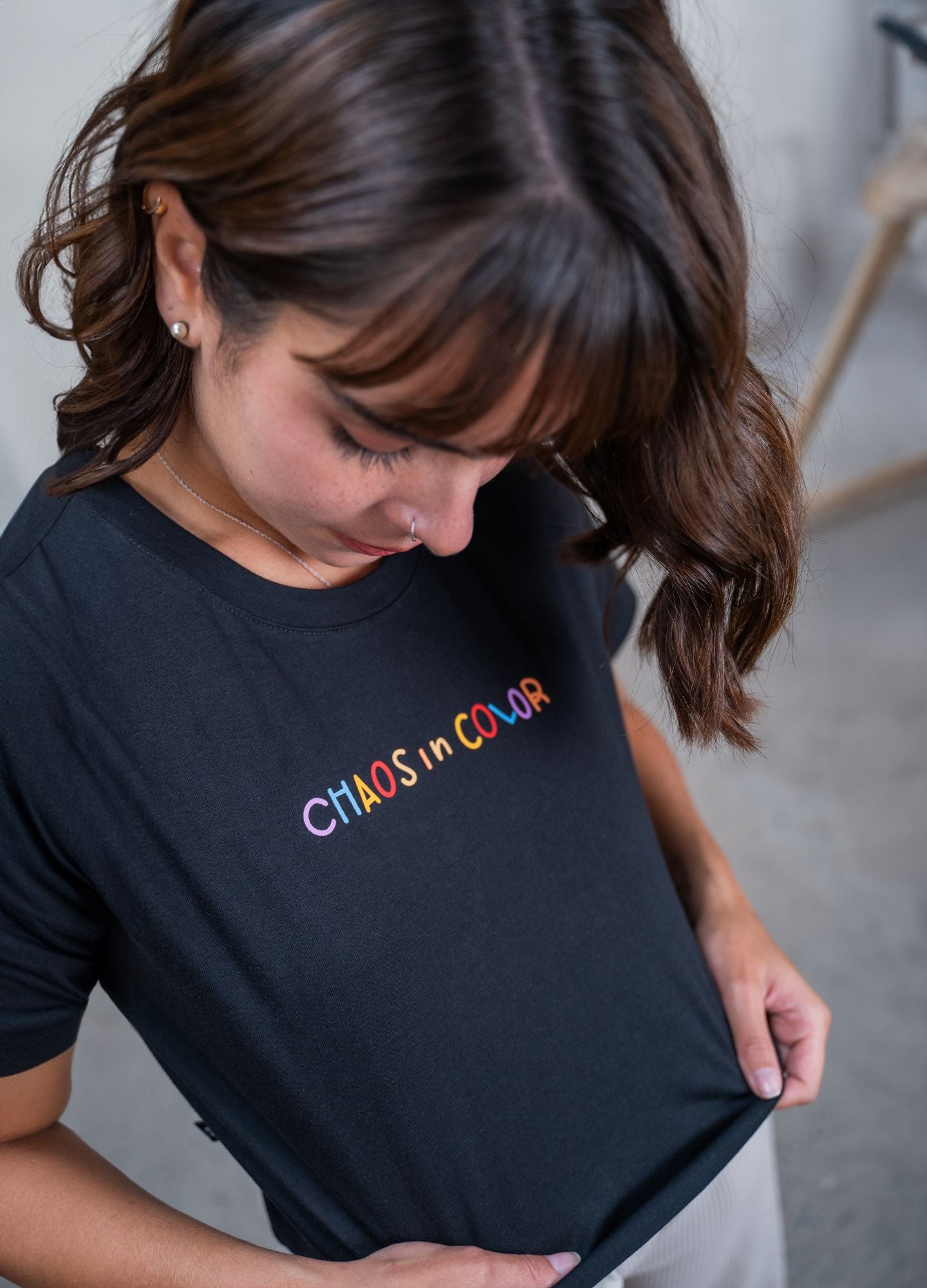 Camiseta Chaos In Color – Negro