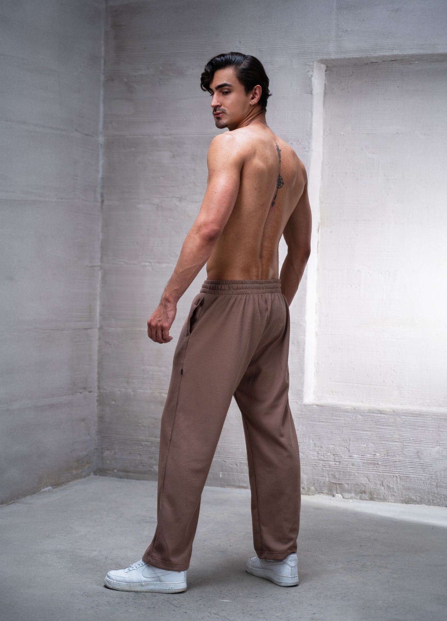 Pantalón Grid - Taupe