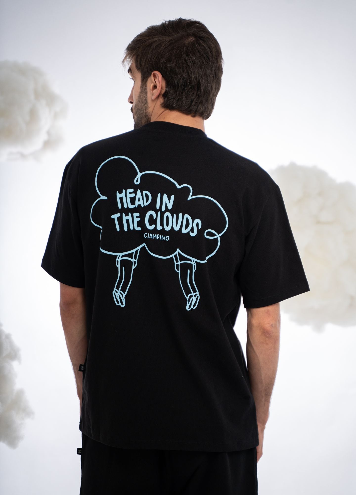 Clouds Oversized - Negro