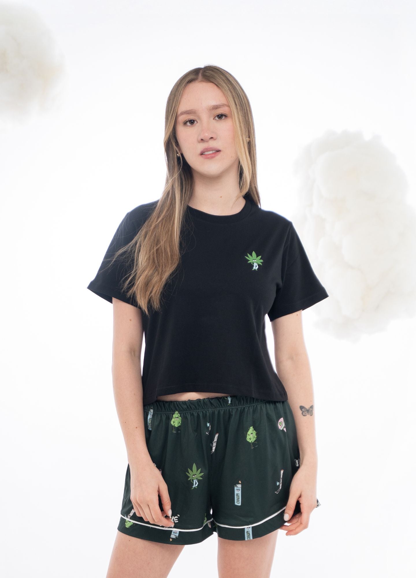 Conjunto Short Weed - Verde