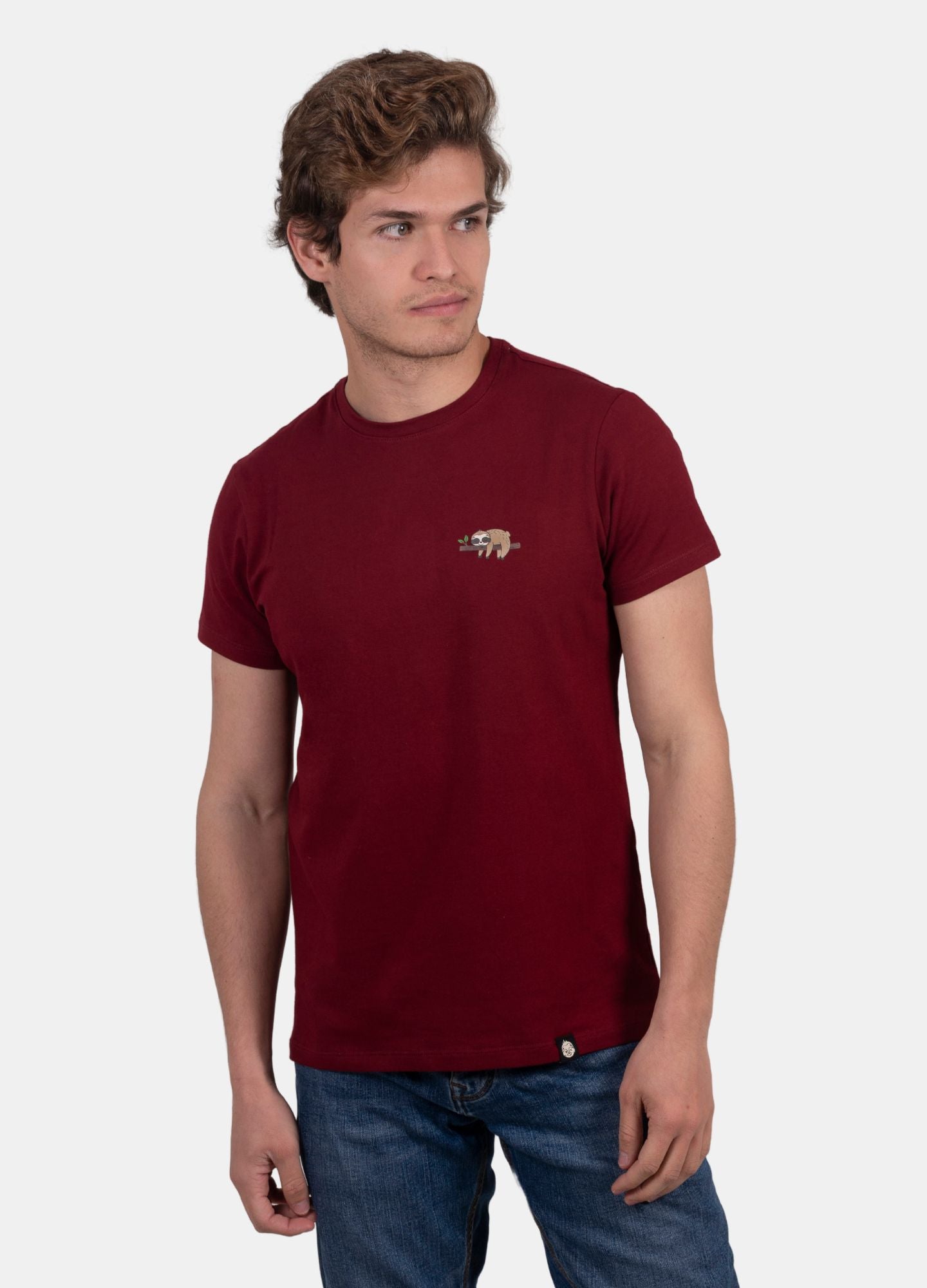 Basic Ciampino Camiseta Regular – Vinotinto1
