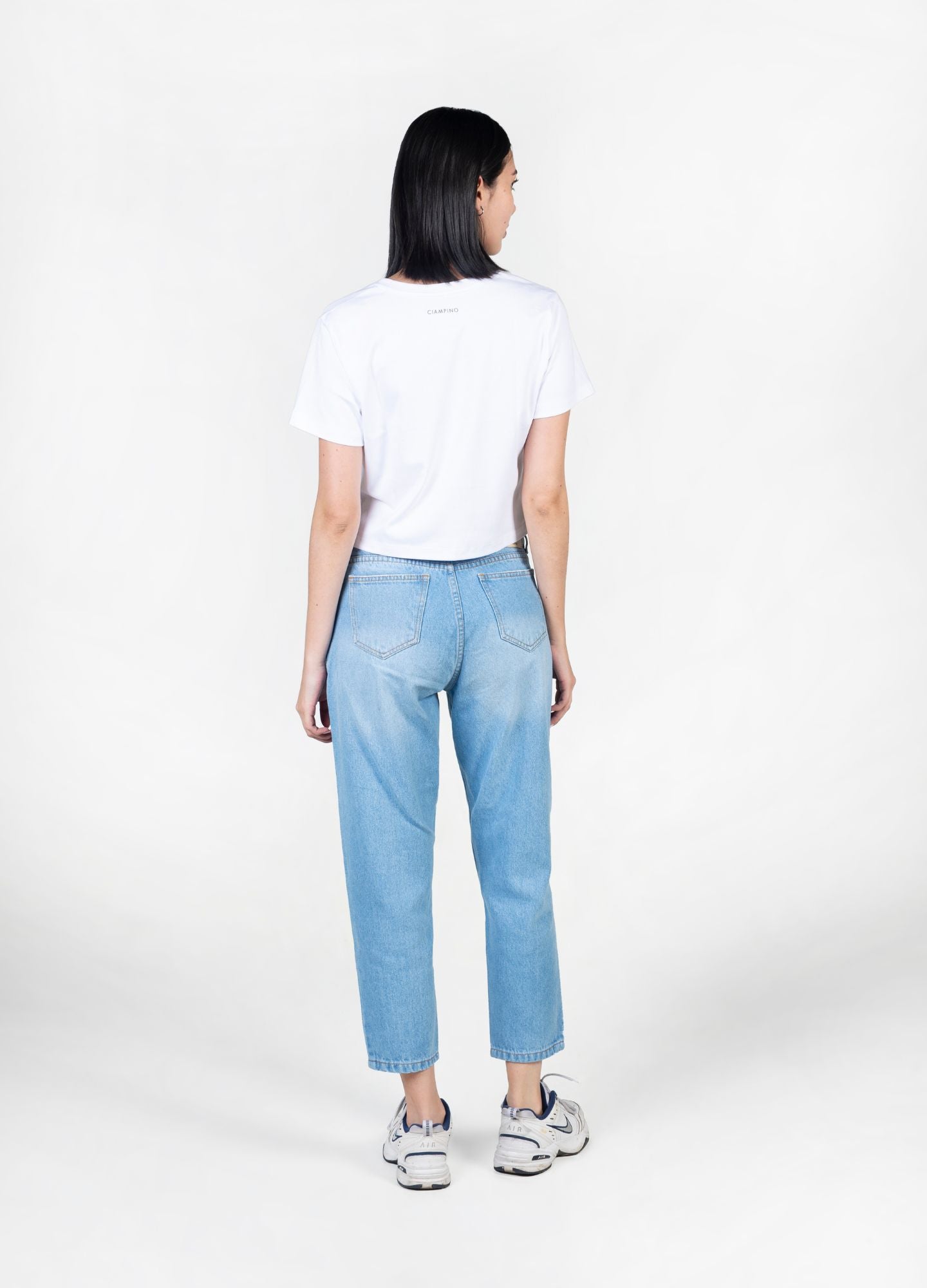 Volcano Crop Top – Blanco - CIAMPINO