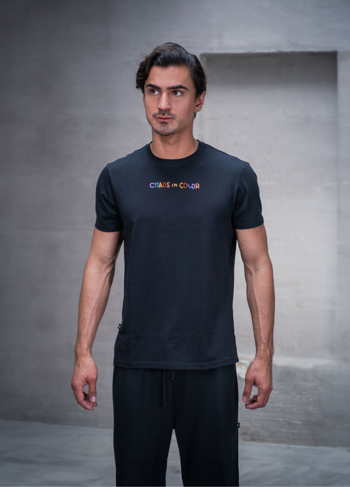 Camiseta Chaos In Color – Negro