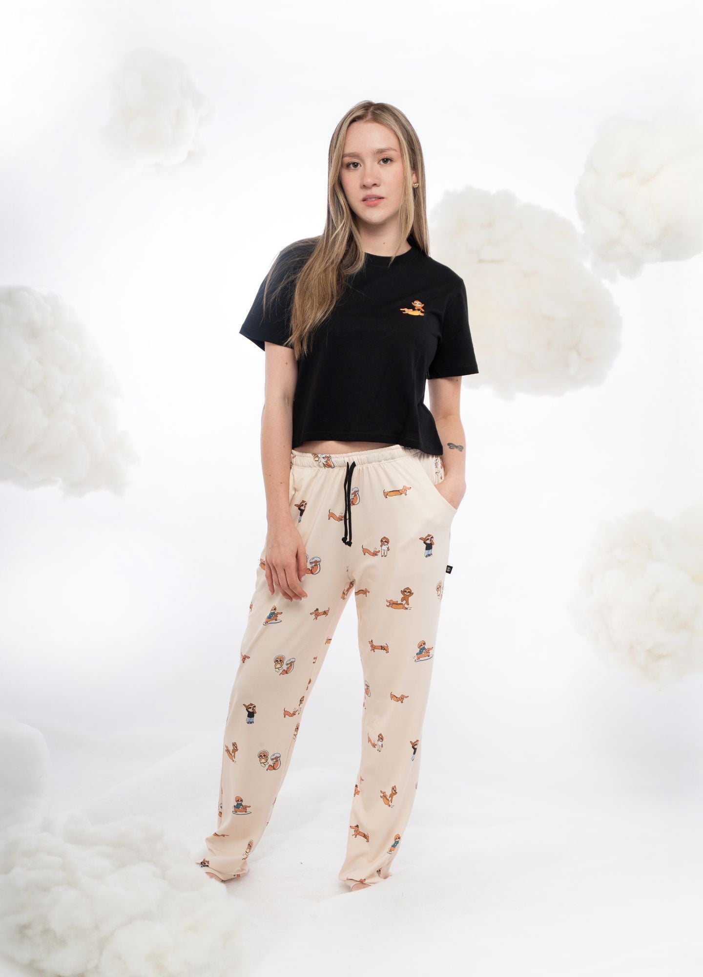 Conjunto Pantalón Calle y Jero - Crema