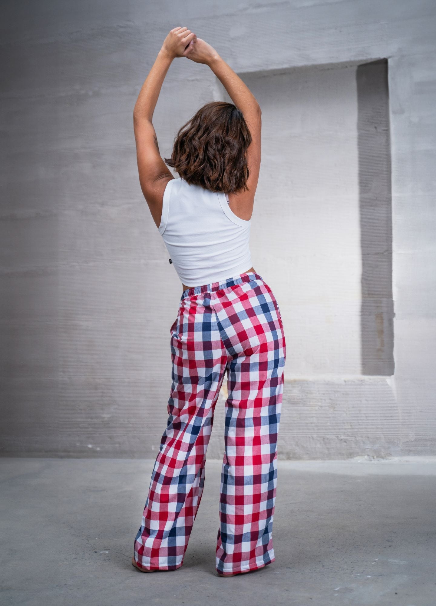 Pantalón Cuadros - Rojo