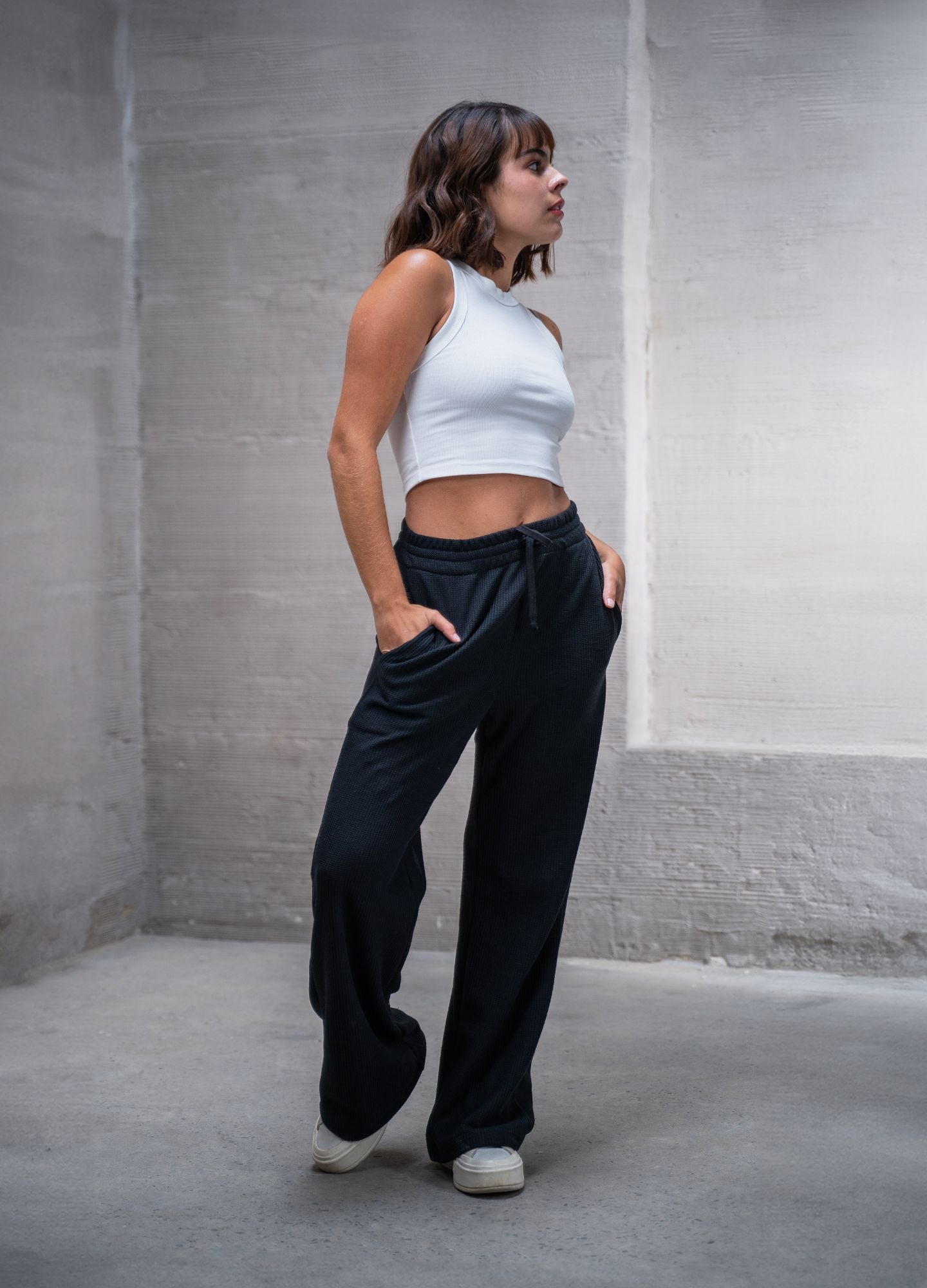 Pantalón Grid - Negro