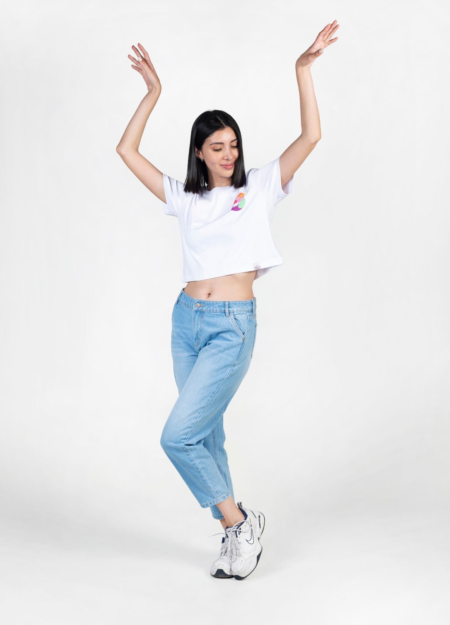 Volcano Crop Top – Blanco - CIAMPINO