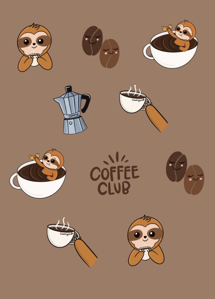 Conjunto Short Cafecitos - Café