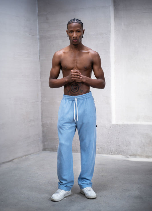 Pantalón Grid - Azul bebé