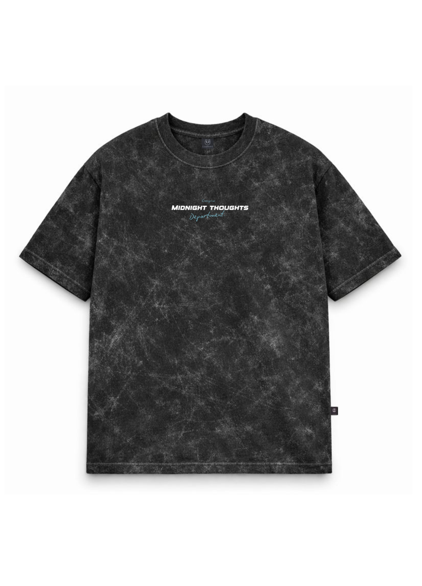 Midnight Boxy Fit - Negro Acid Wash