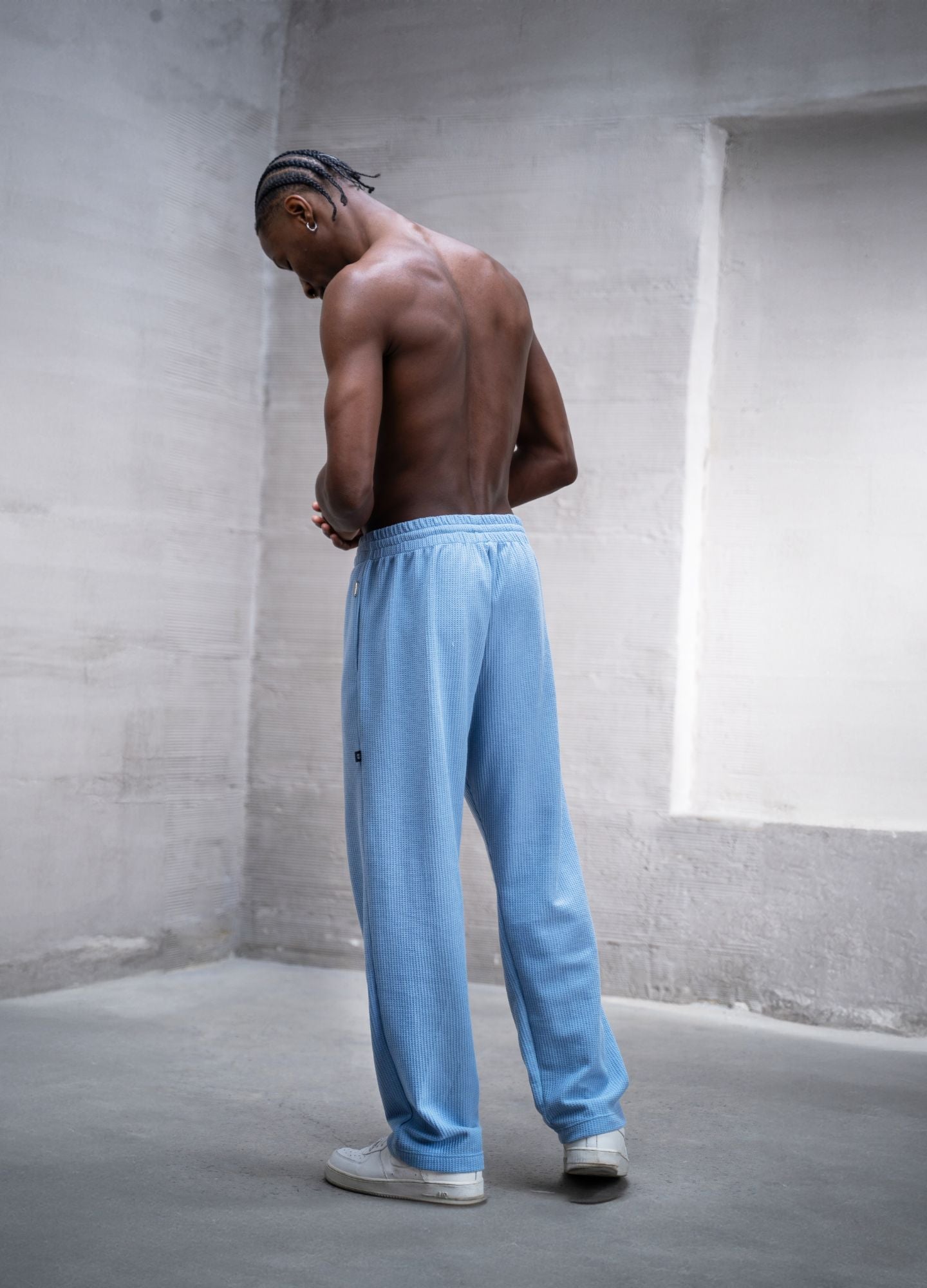 Pantalón Grid - Azul bebé