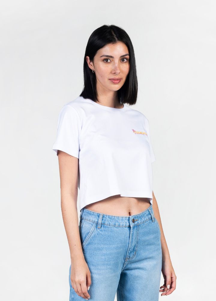 Oasis Crop Top – Blanco - CIAMPINO