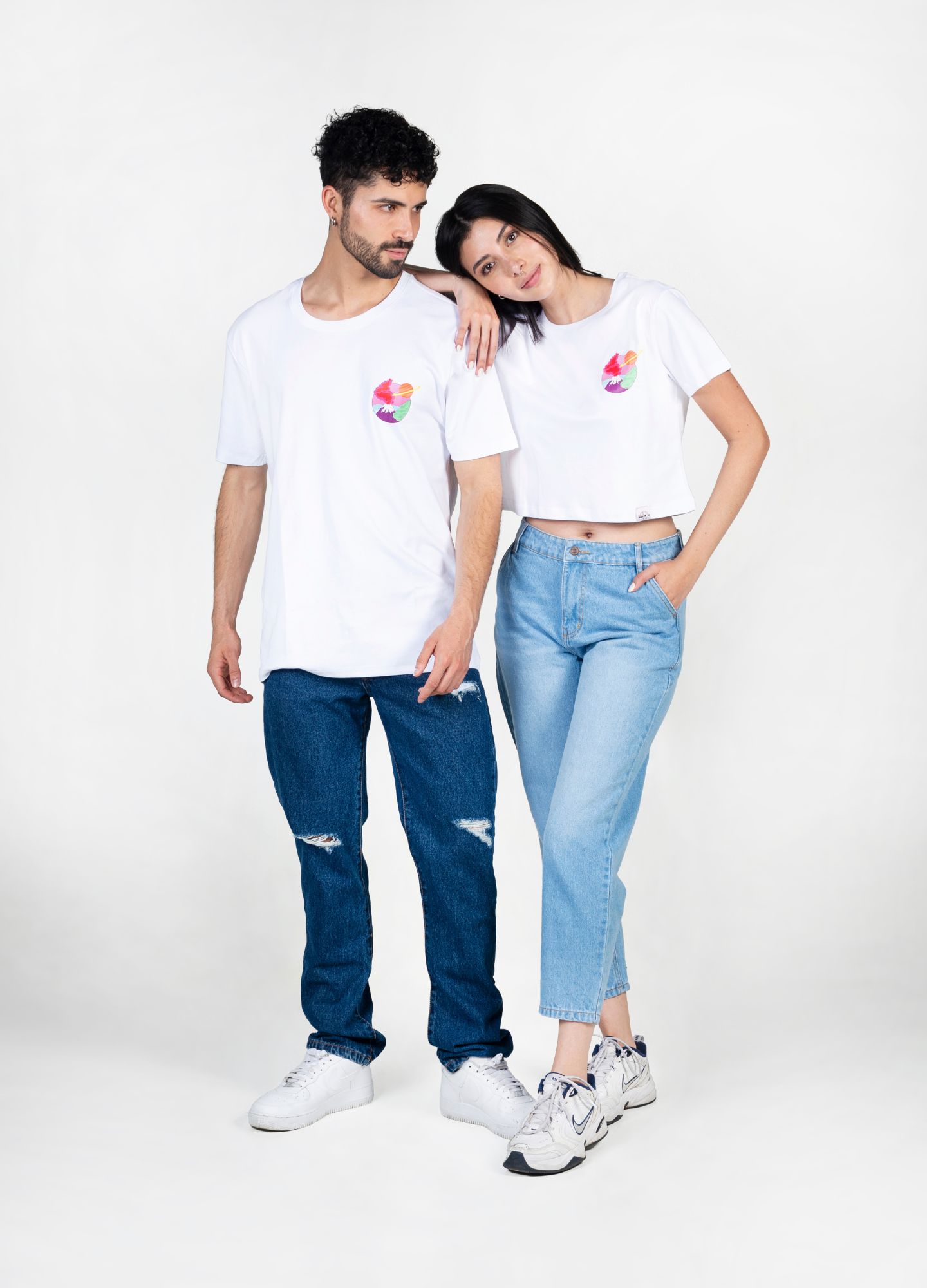 Volcano Crop Top – Blanco - CIAMPINO