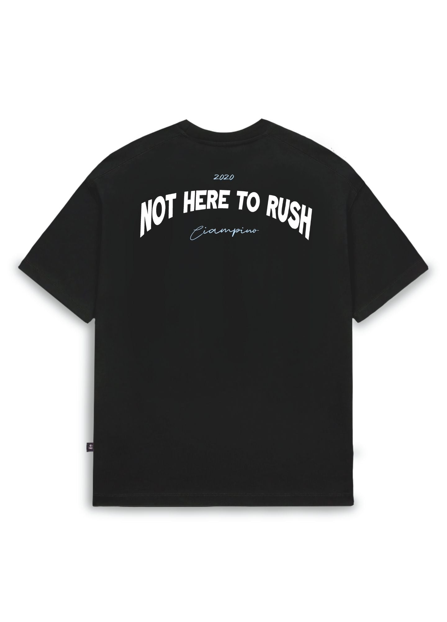 Not Here To Rush Oversized - Negro