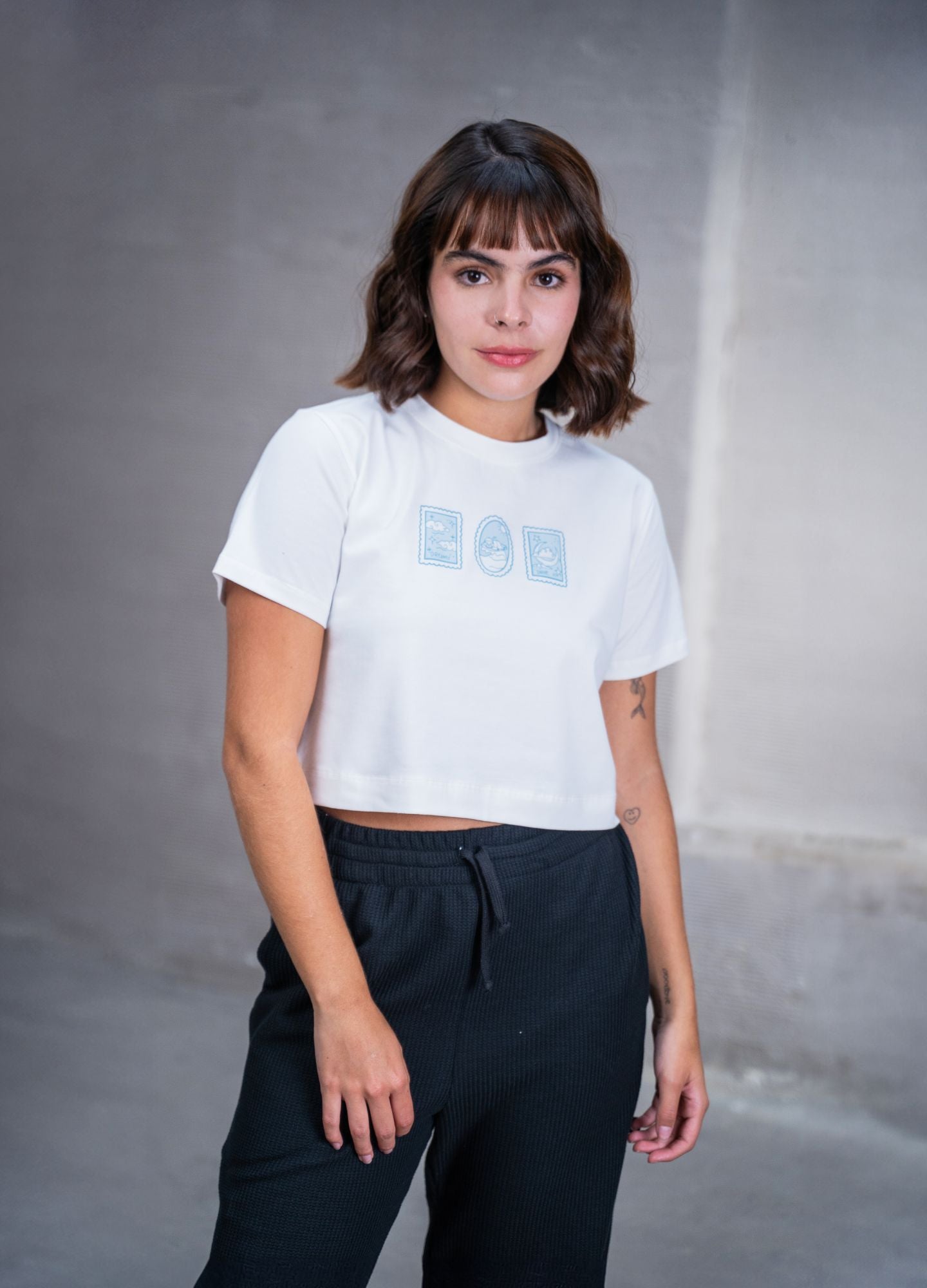 Lunas Crop Top – Marfil - CIAMPINO