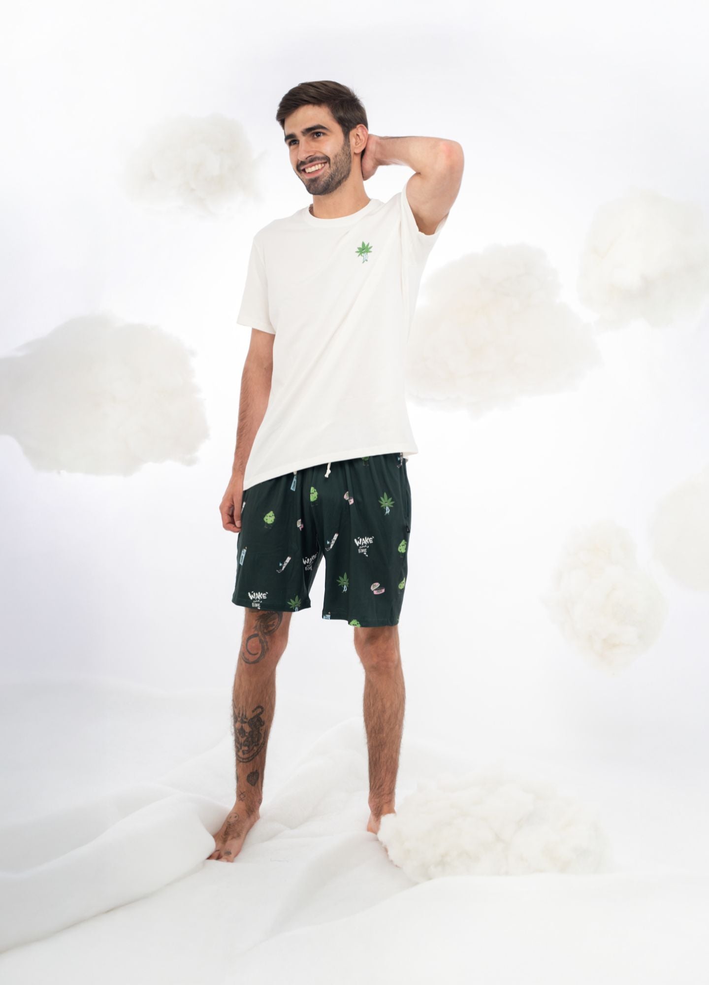 Conjunto Short Weed - Verde