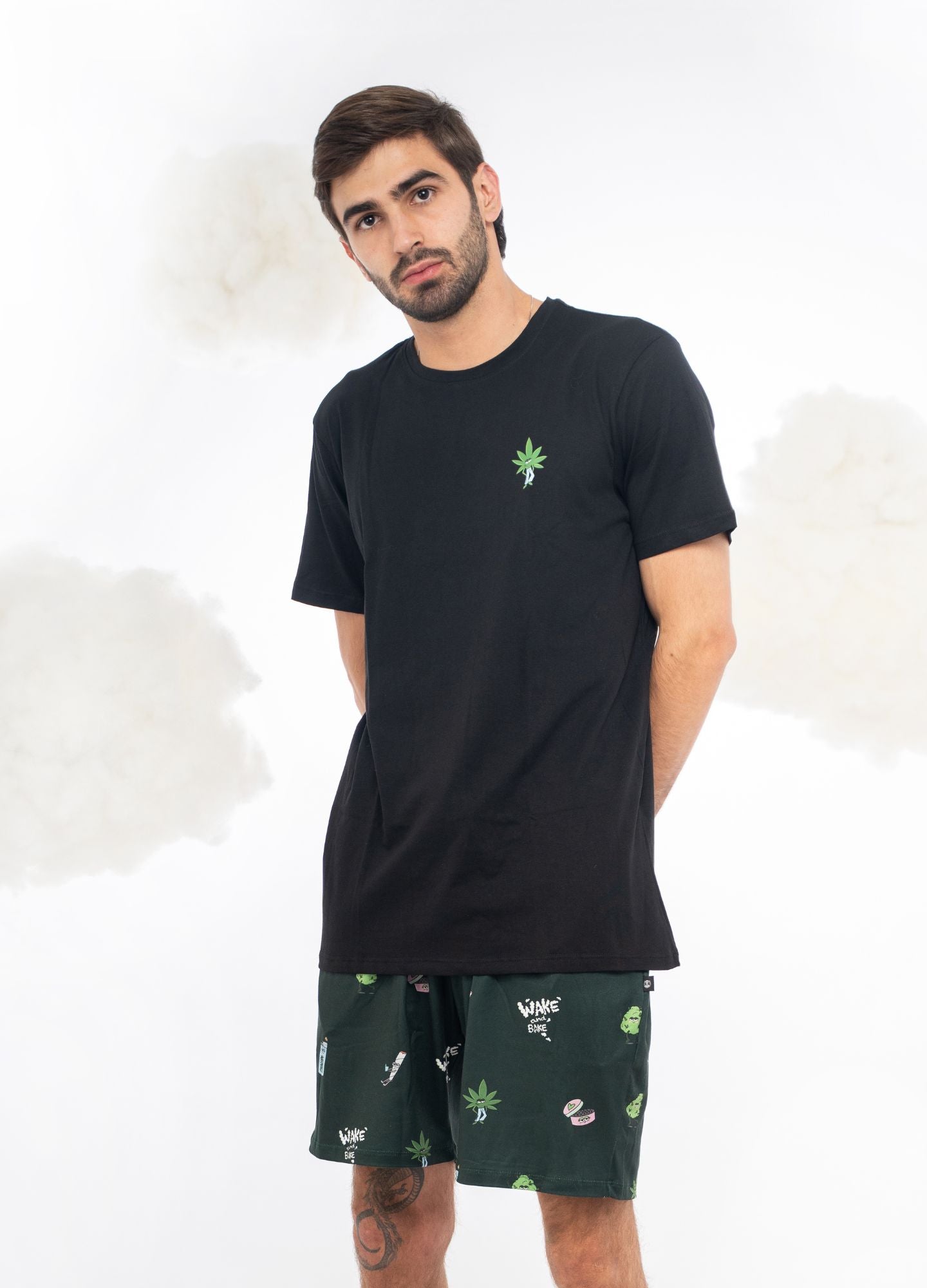 Conjunto Short Weed - Verde