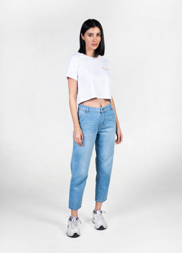 Oasis Crop Top – Blanco - CIAMPINO