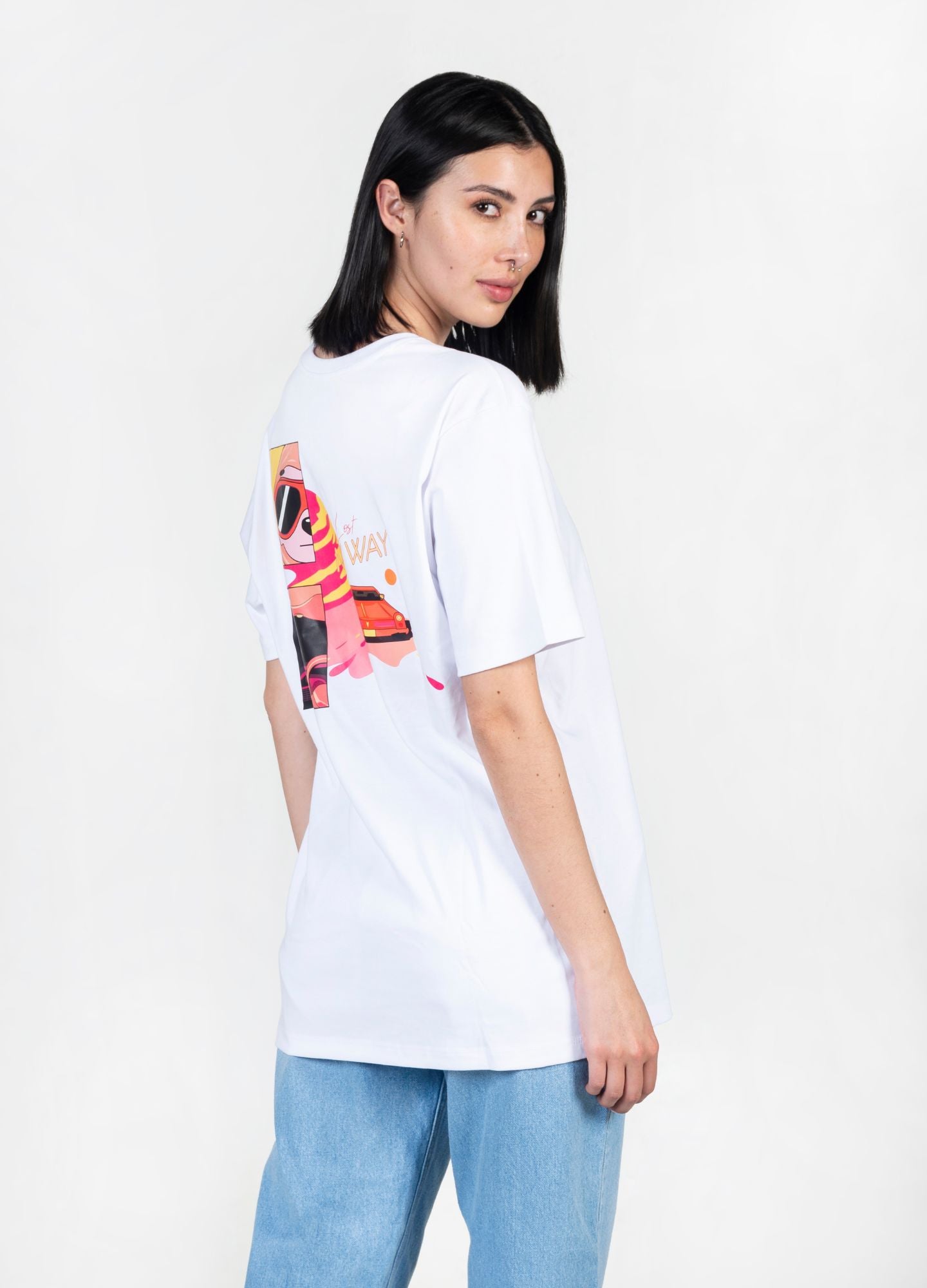 Road Trip Camiseta Oversized – Blanco - CIAMPINO