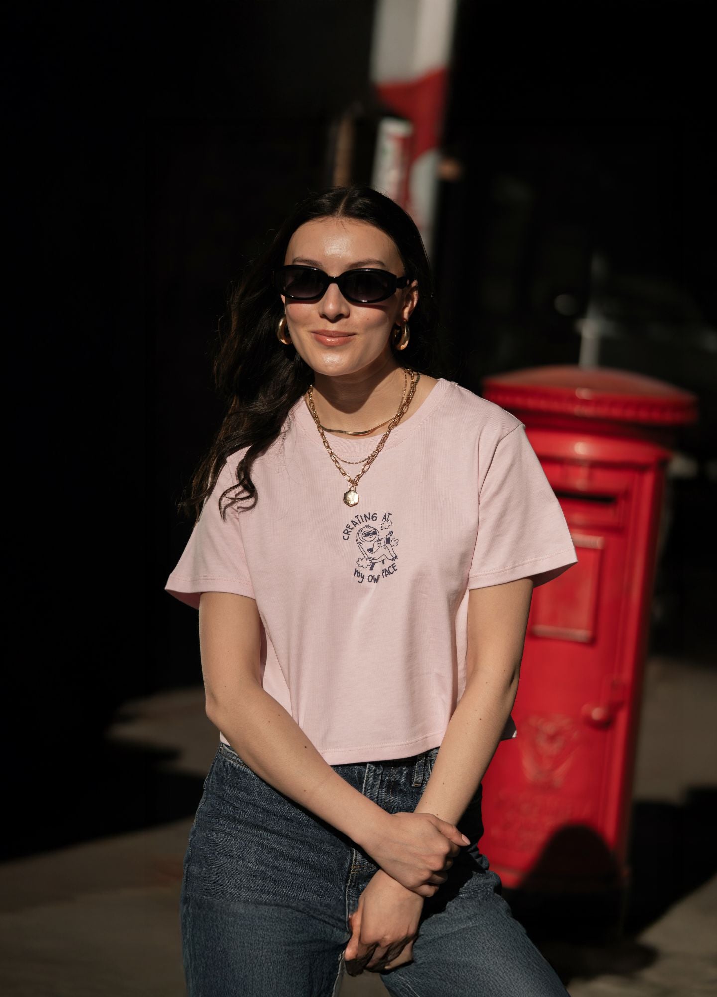 Own Pace Crop Top – Rosa