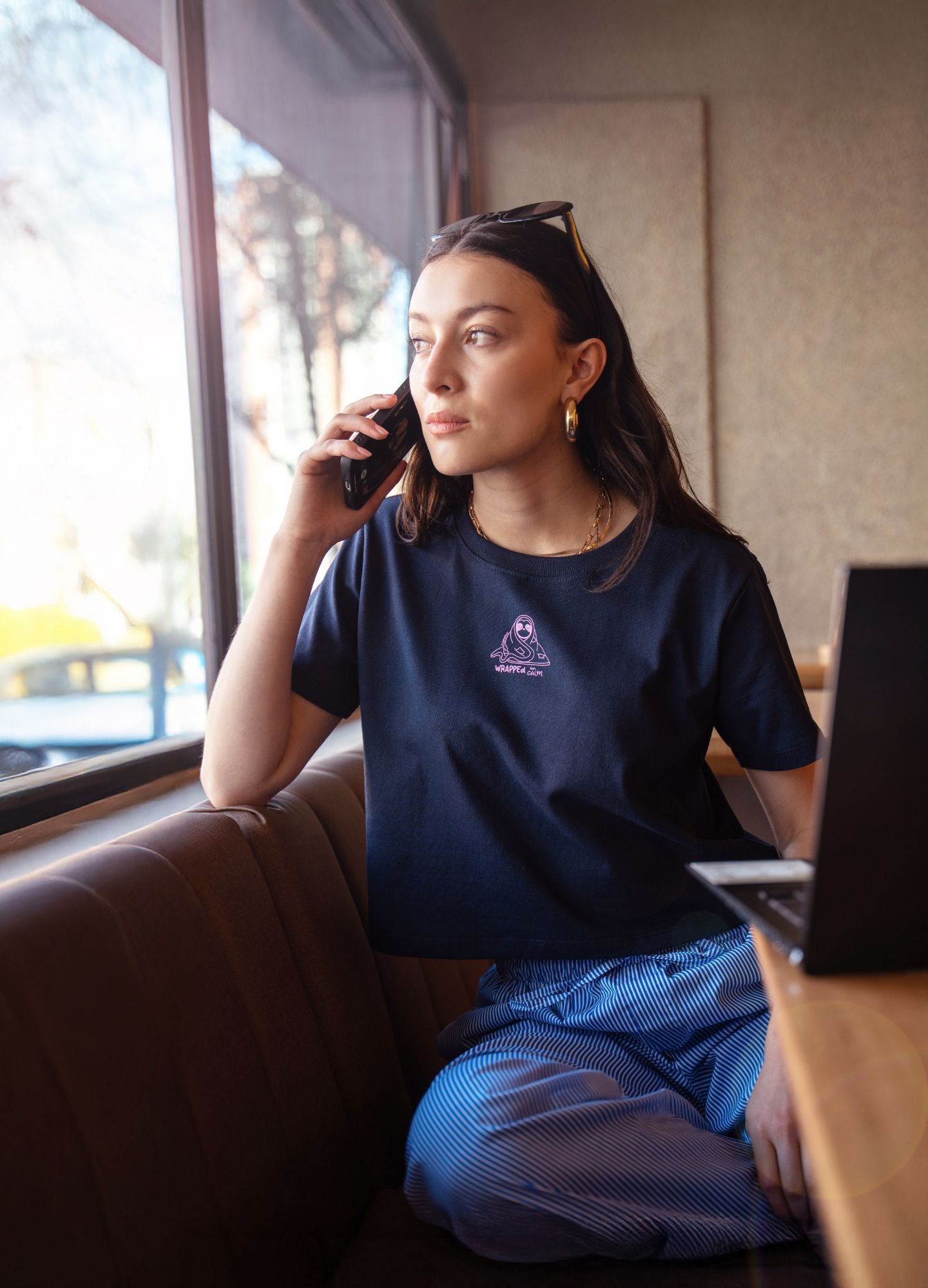 Wrapped Crop Top – Azul