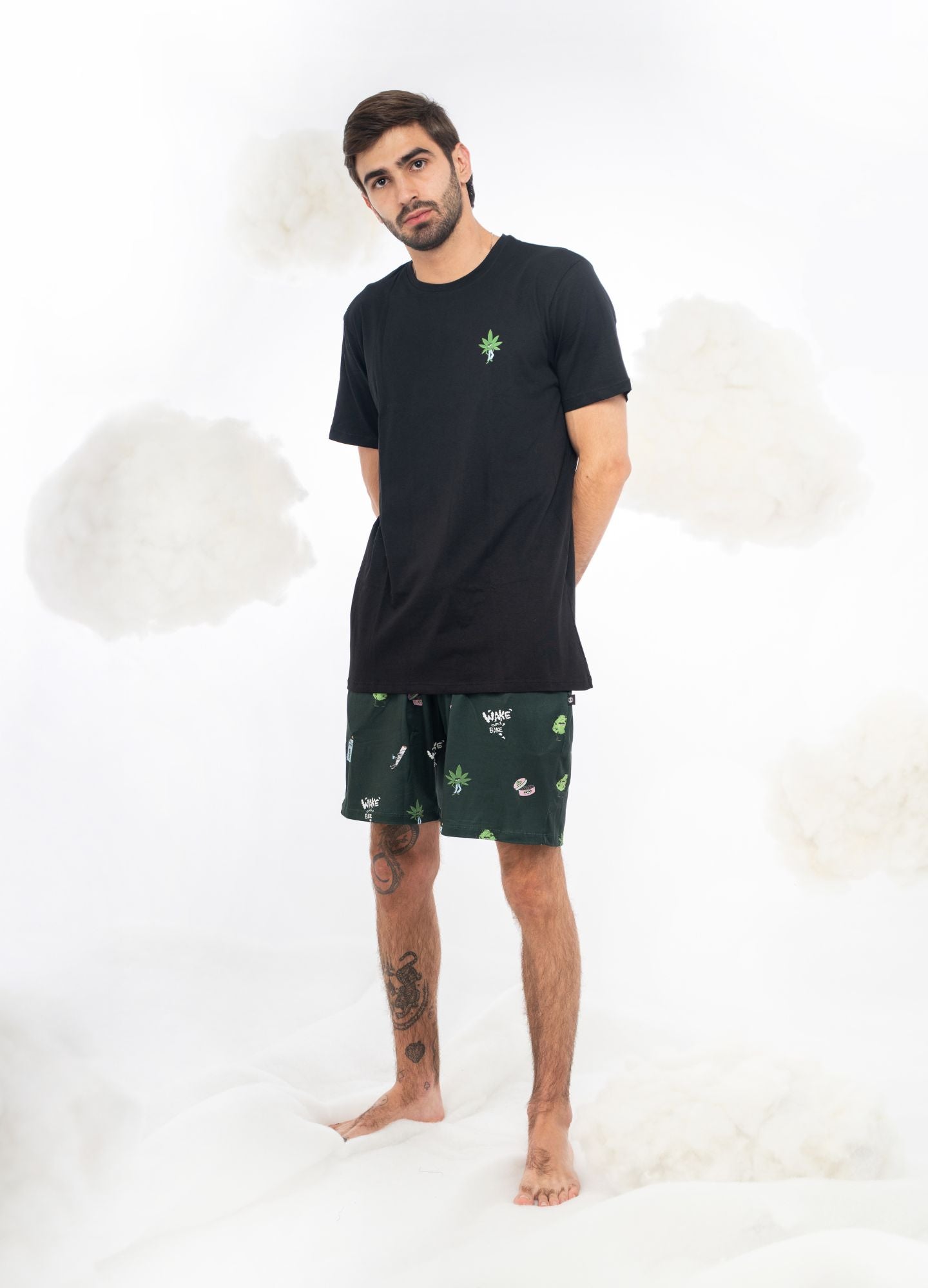 Conjunto Short Weed - Verde