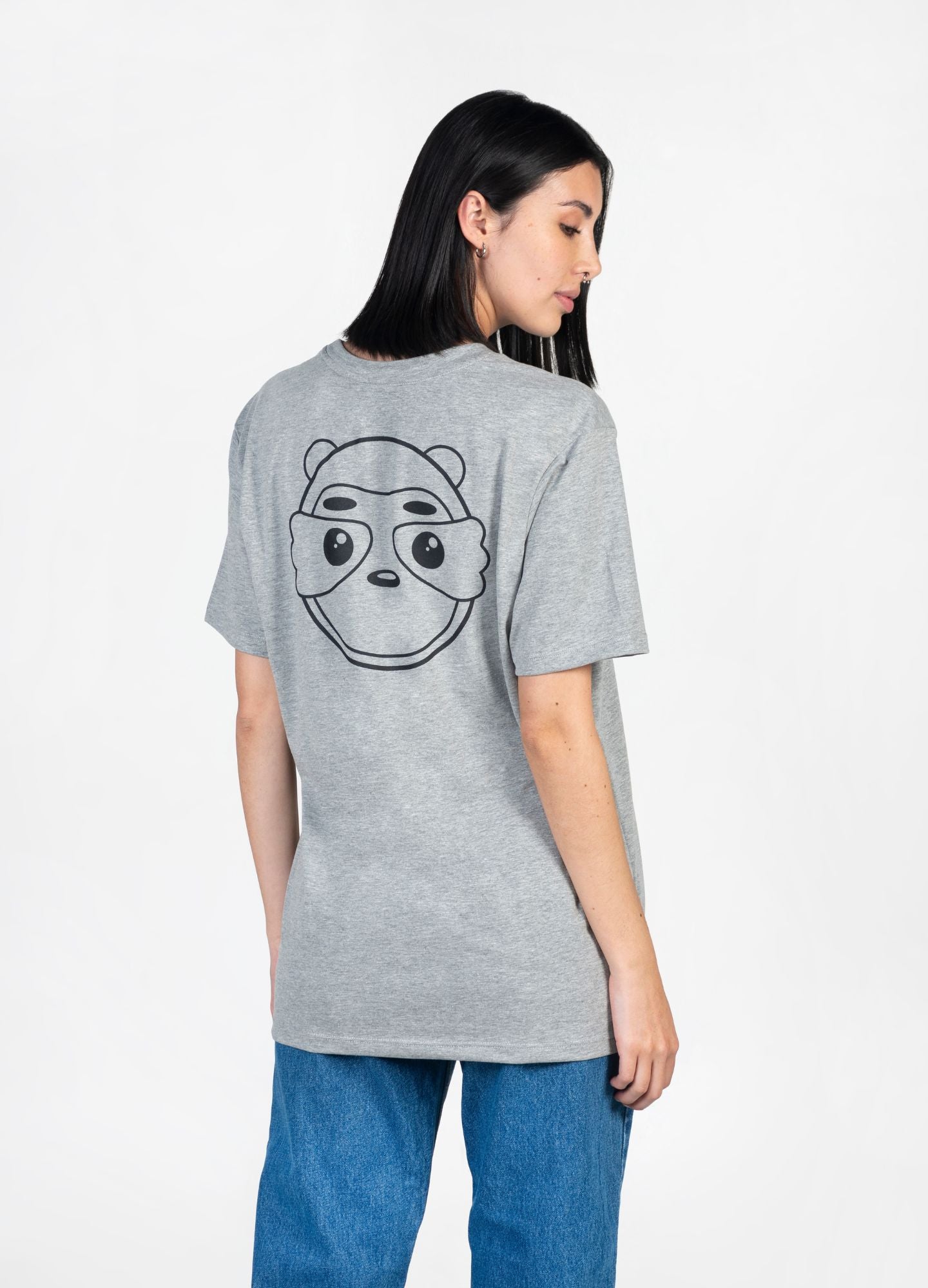 Perezoso Camiseta Oversized – Gris - CIAMPINO