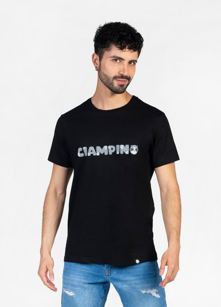 Hojas Camiseta Regular – Negro - CIAMPINO