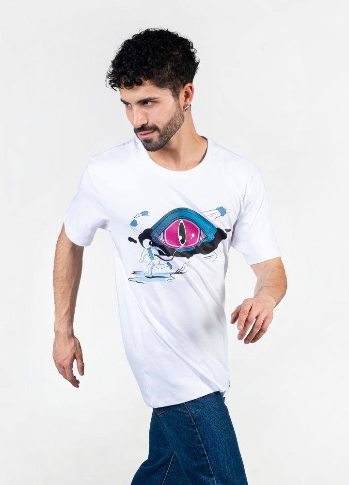 Distopía Camiseta Oversized – Blanco - CIAMPINO