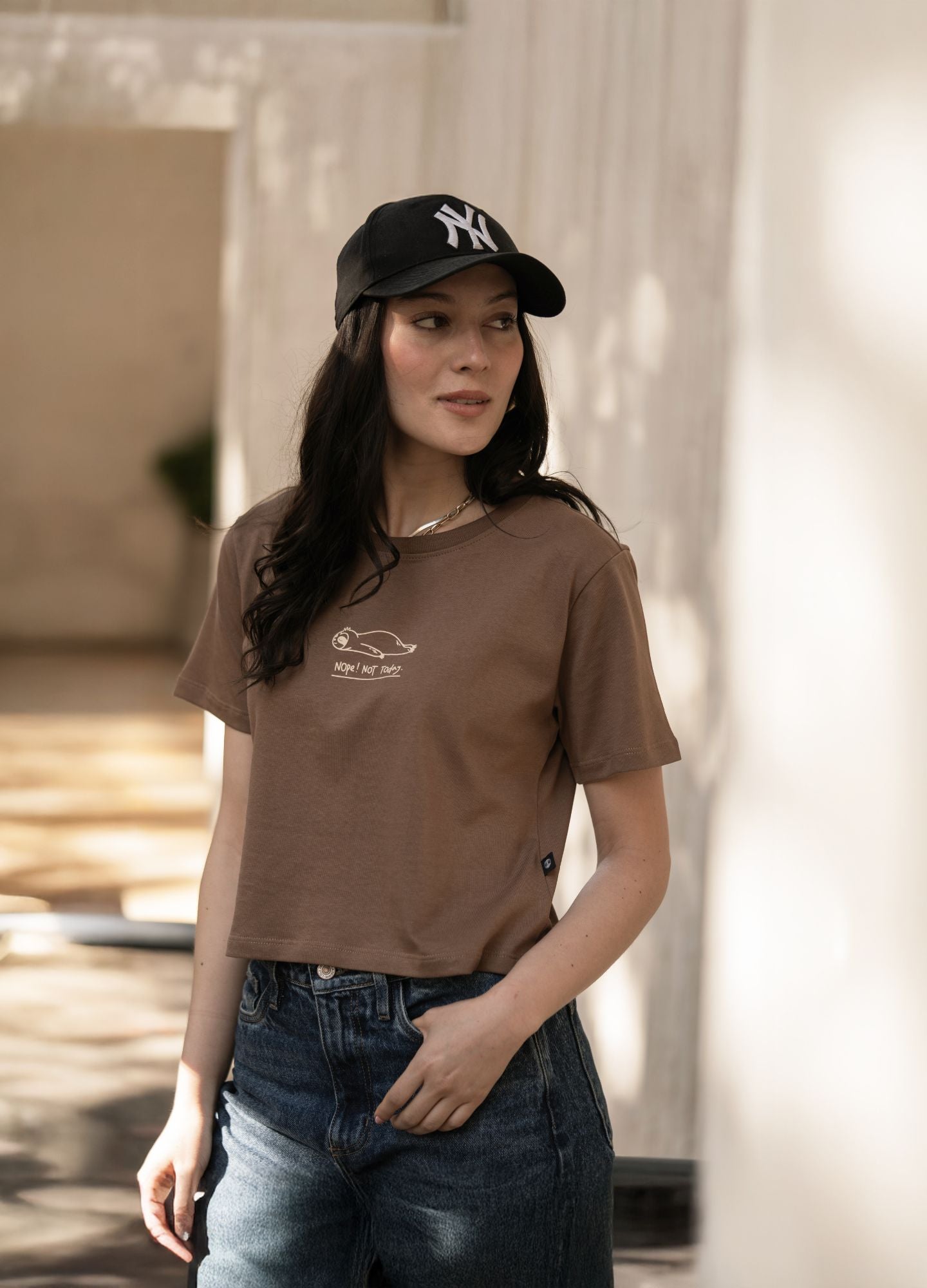 Nop Today Crop Top – Cafe