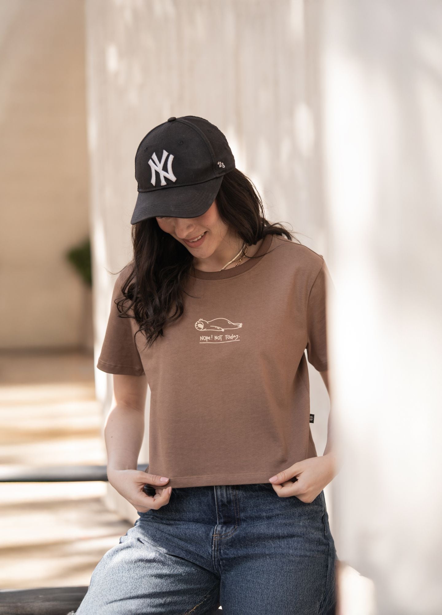 Nop Today Crop Top – Cafe