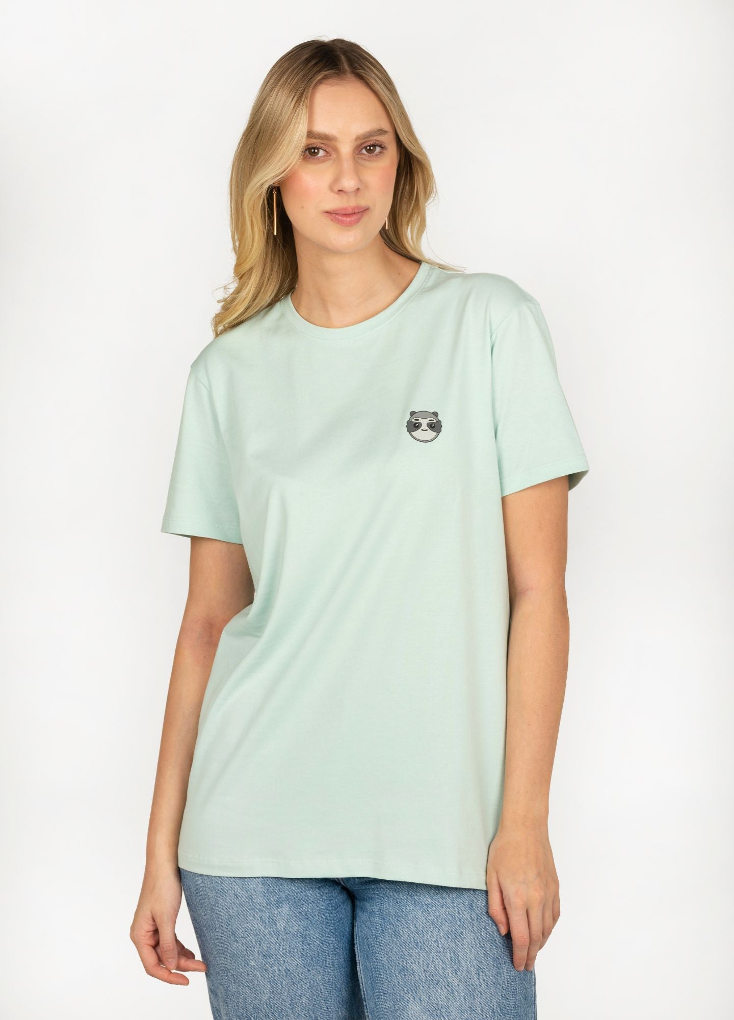 Basic Perezoso Camiseta Regular – Celeste - CIAMPINO