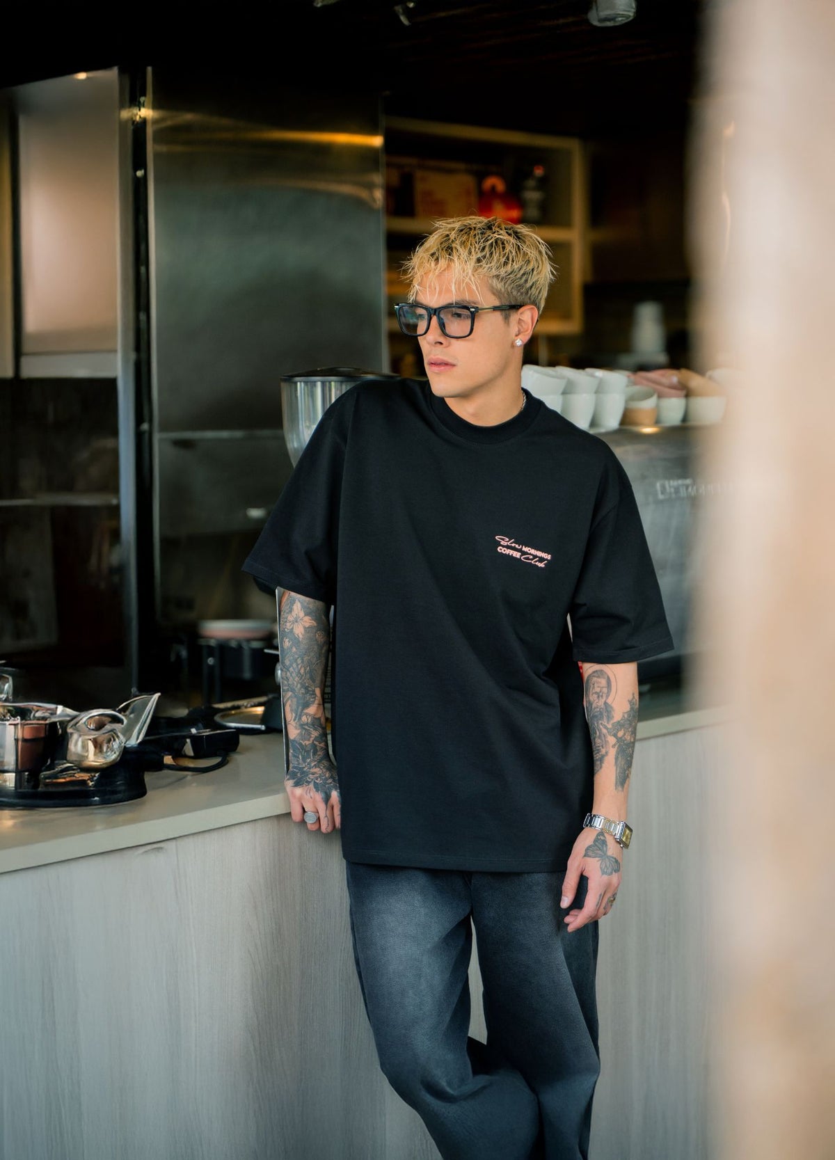 Coffee Club Oversized - Negro - CIAMPINO