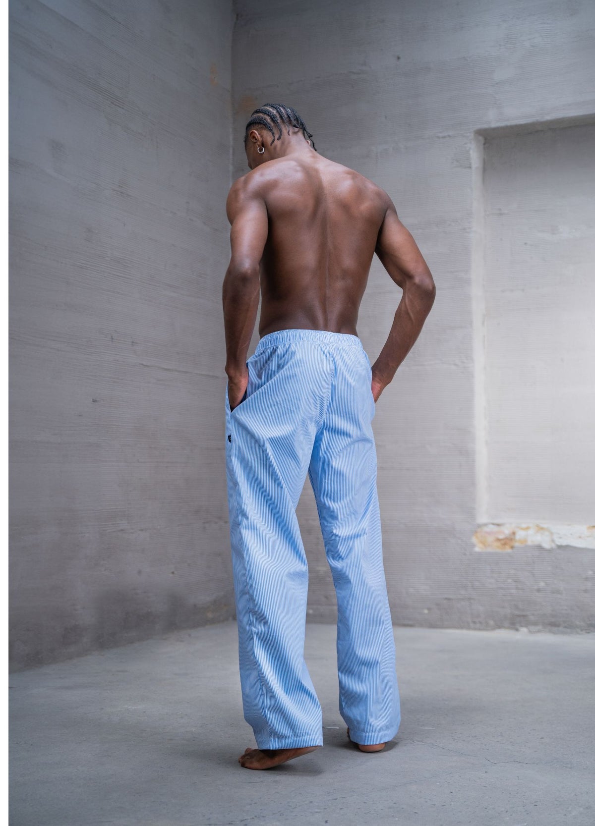 Pantalón Rayas - Azul - CIAMPINO