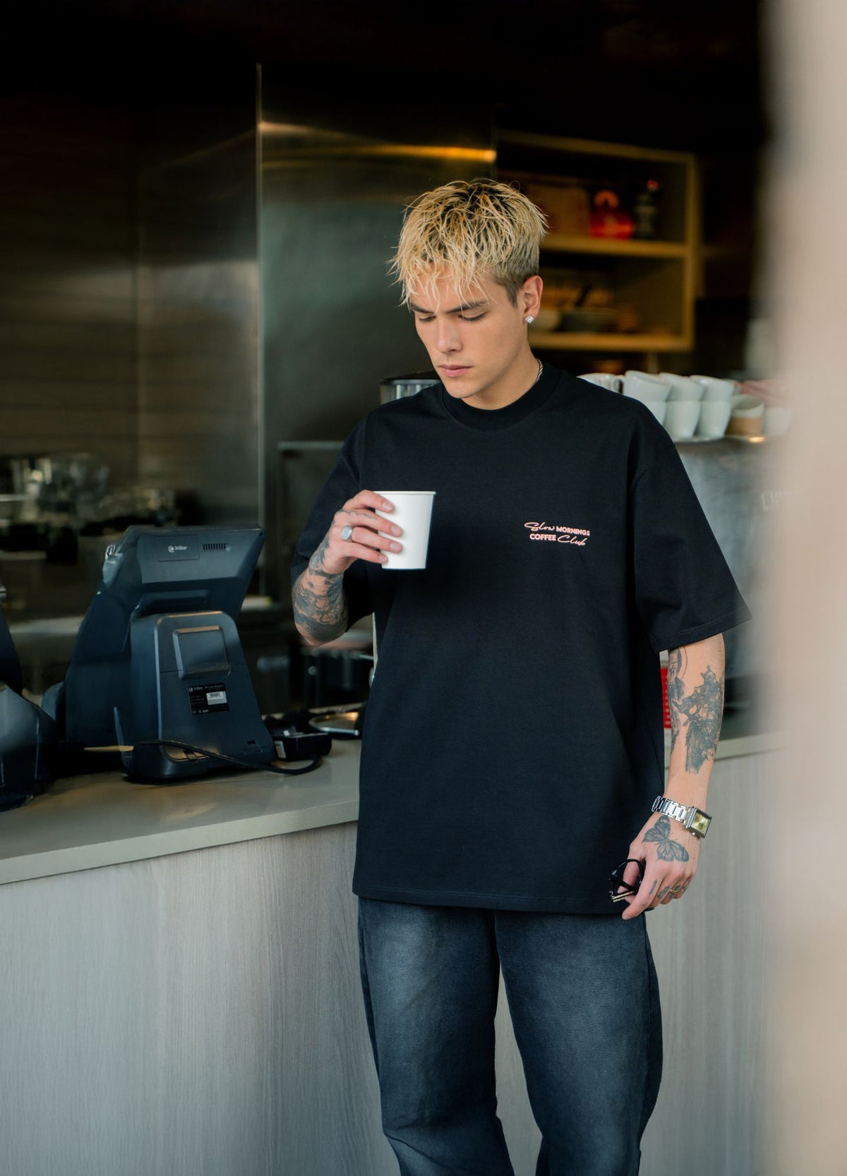 Coffee Club Oversized - Negro - CIAMPINO