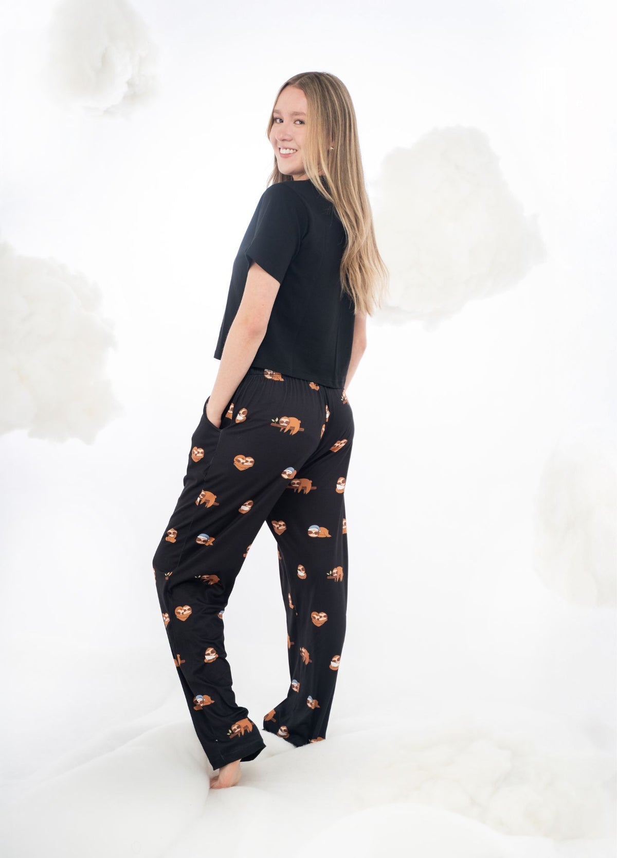 Conjunto Pantalón Perezosos - Negro - CIAMPINO