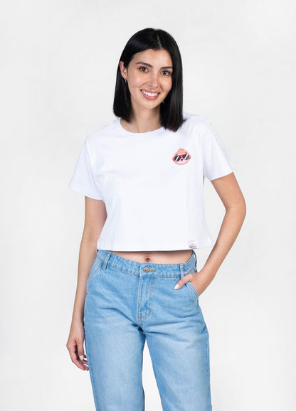 Road Trip Crop Top &#8211; Blanco - CIAMPINO