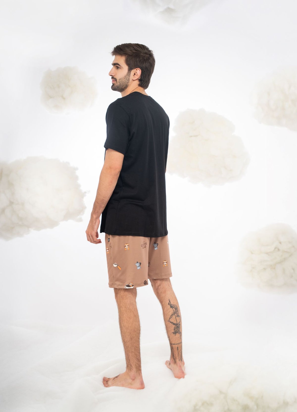 Conjunto Short Cafecitos - Café - CIAMPINO