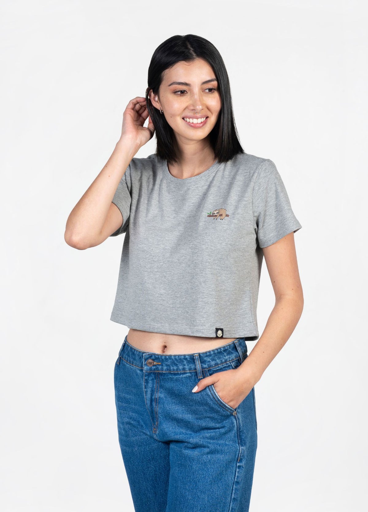 Basic Ciampino Crop Top – Gris - CIAMPINO