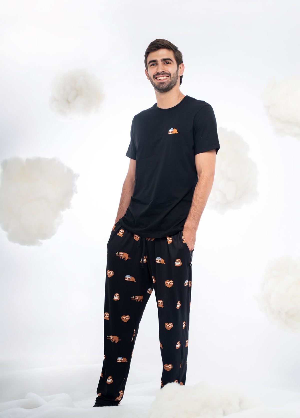 Conjunto Pantalón Perezosos - Negro - CIAMPINO