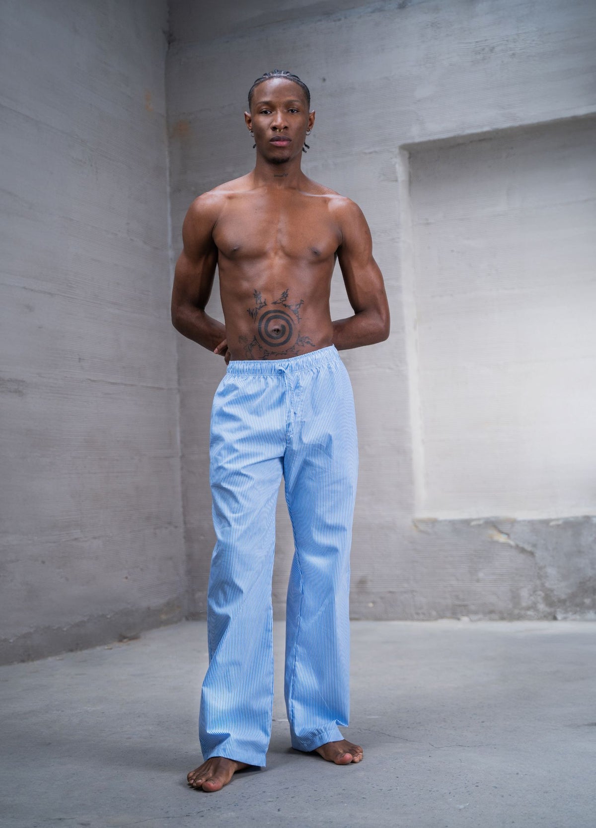 Pantalón Rayas - Azul - CIAMPINO