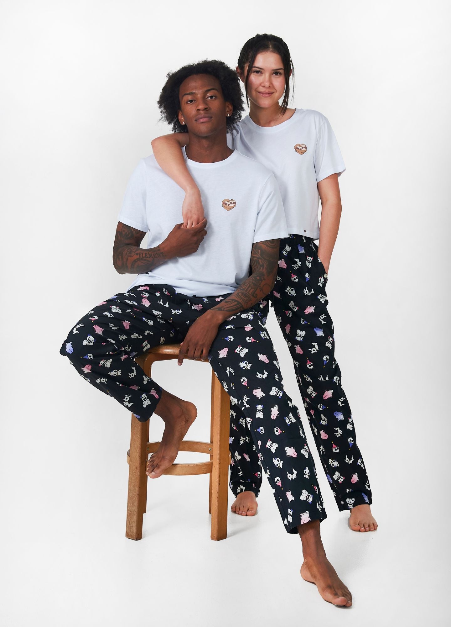 PJS Corazón Crop Top – Blanco