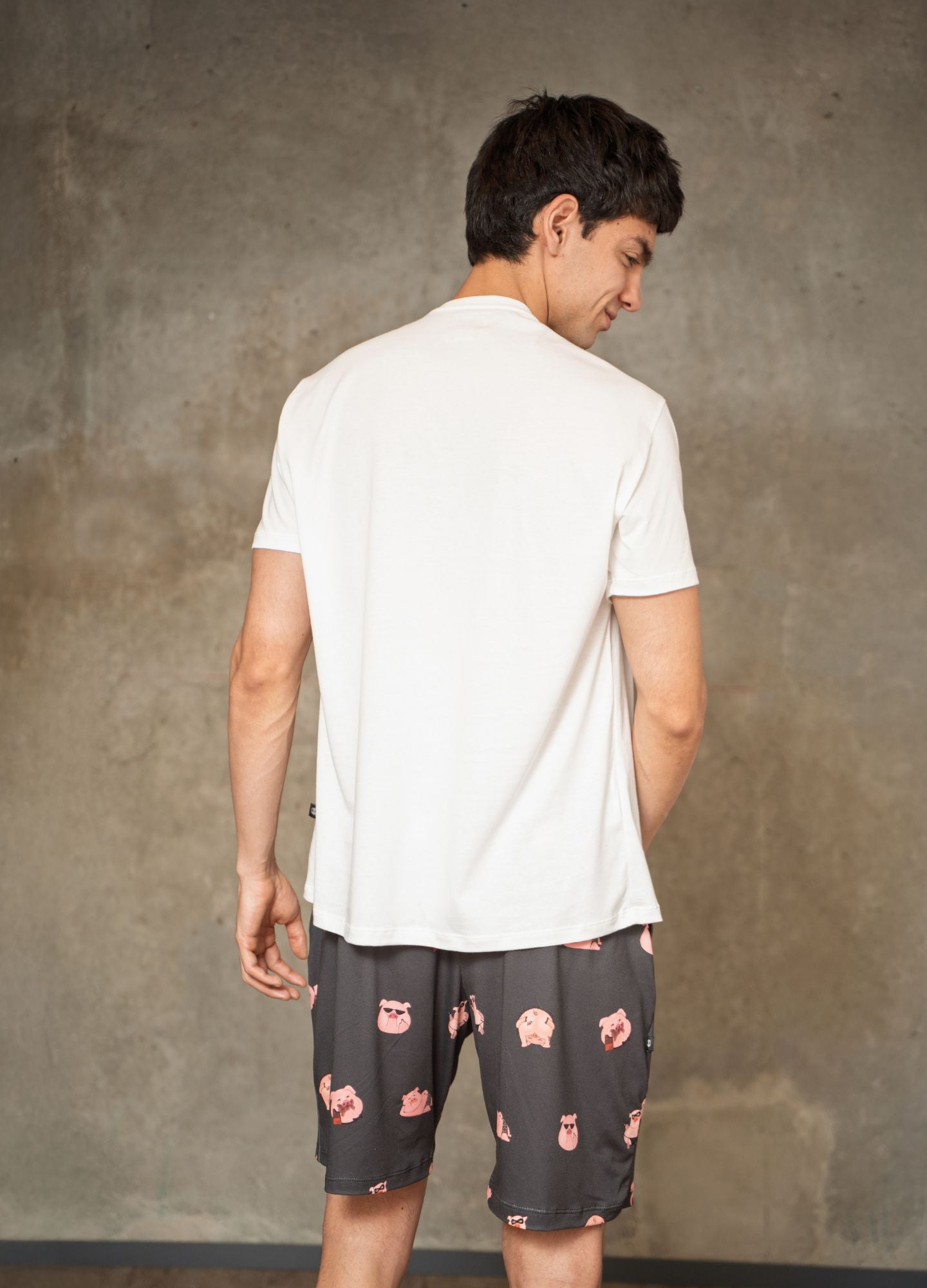 Conjunto Short Cerditos - Negro