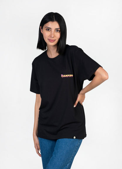 Oasis Camiseta Oversized &#8211; Negro - CIAMPINO