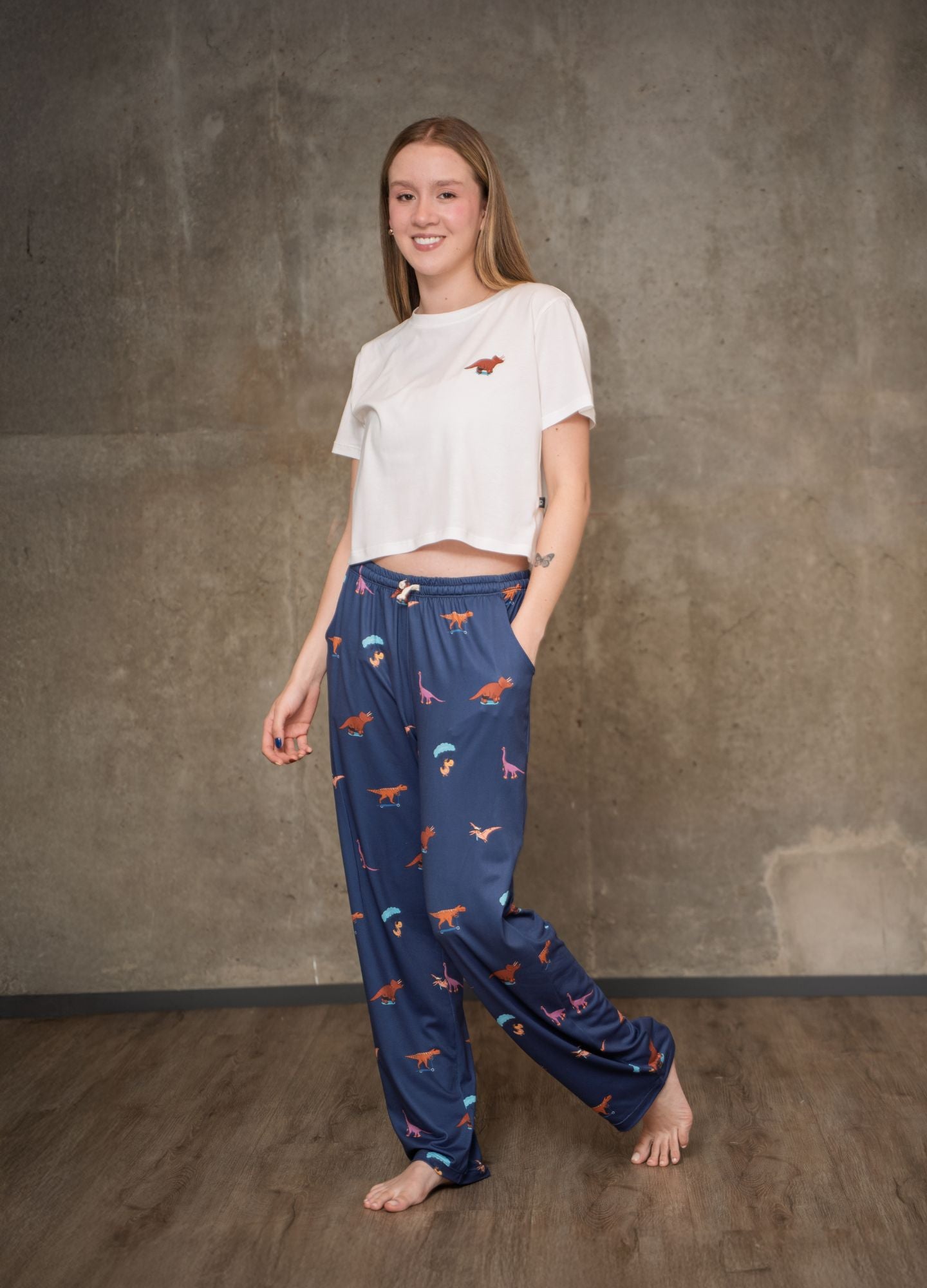 Conjunto Pantalón Dinos - Azul