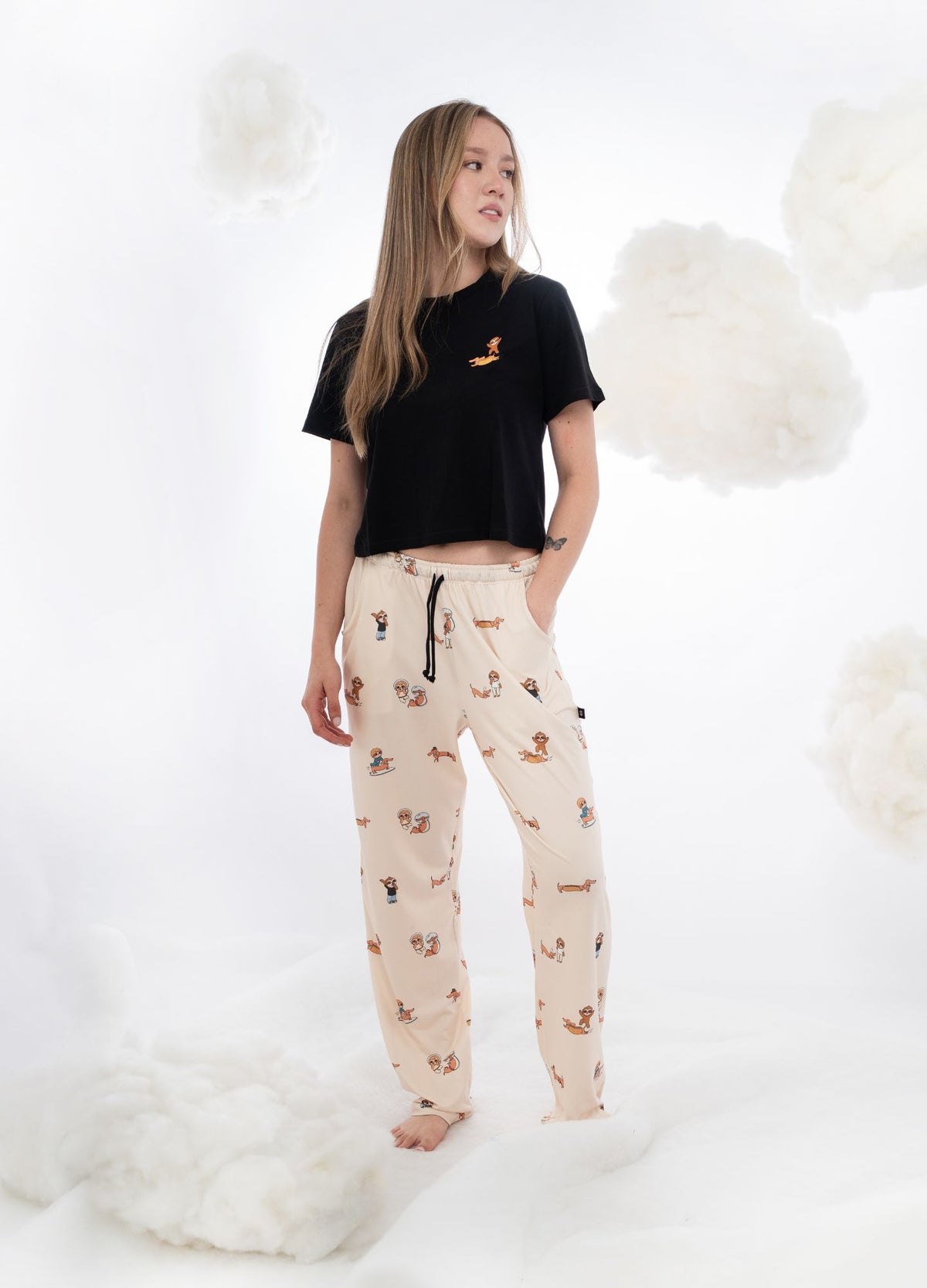 Conjunto Pantalón Calle y Jero - Crema - CIAMPINO