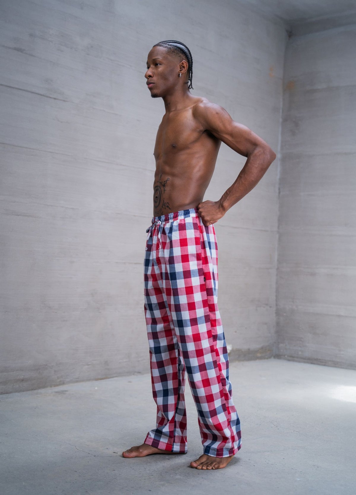 Pantalón Cuadros - Rojo - CIAMPINO