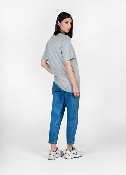 Basic Ciampino Camiseta Oversized – Gris - CIAMPINO