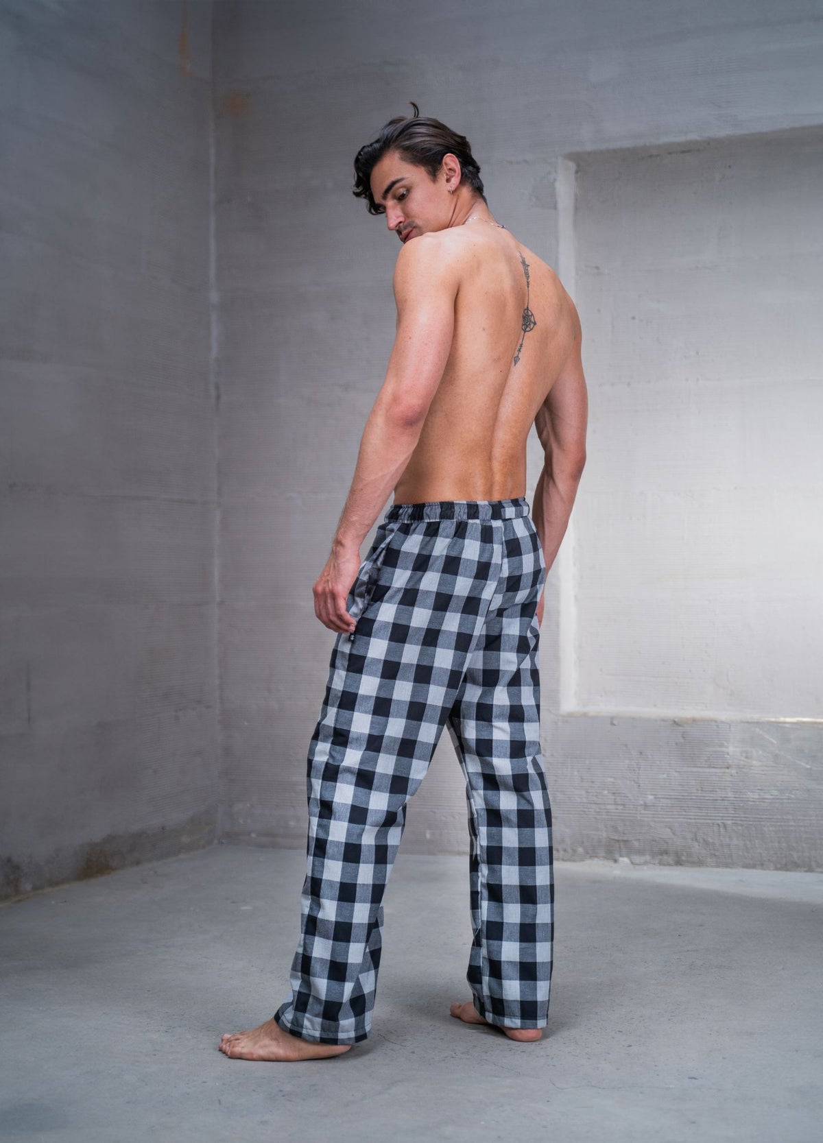 Pantalón Cuadros - Negro - CIAMPINO